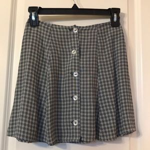 Plaid mini skirt